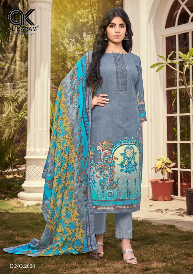 Jasmine Vol 2 By Al Karam Karachi Cotton Dress Material Catalog